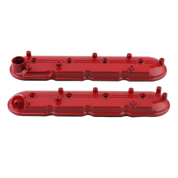 Aluminum Valve Cover Set w/ GasketBolt compatible for Chevy Silverado GMC Cadillac V8
