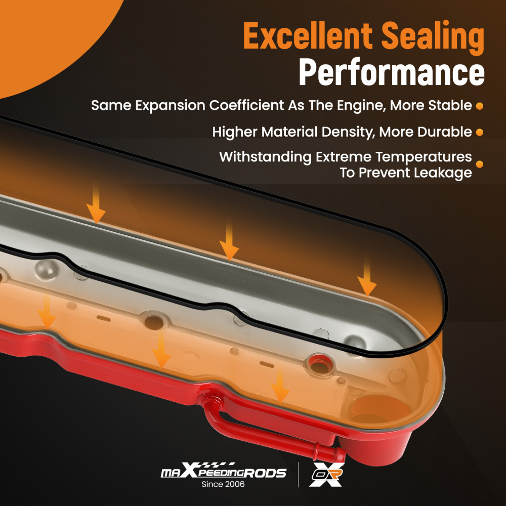 Aluminum Engine Valve Cover compatible for Chevy Silverado GMC Sierra 4.8L 5.3L 5.7L 99-08