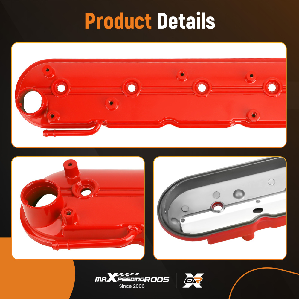 Aluminum Engine Valve Cover compatible for Chevy Silverado GMC Sierra 4.8L 5.3L 5.7L 99-08