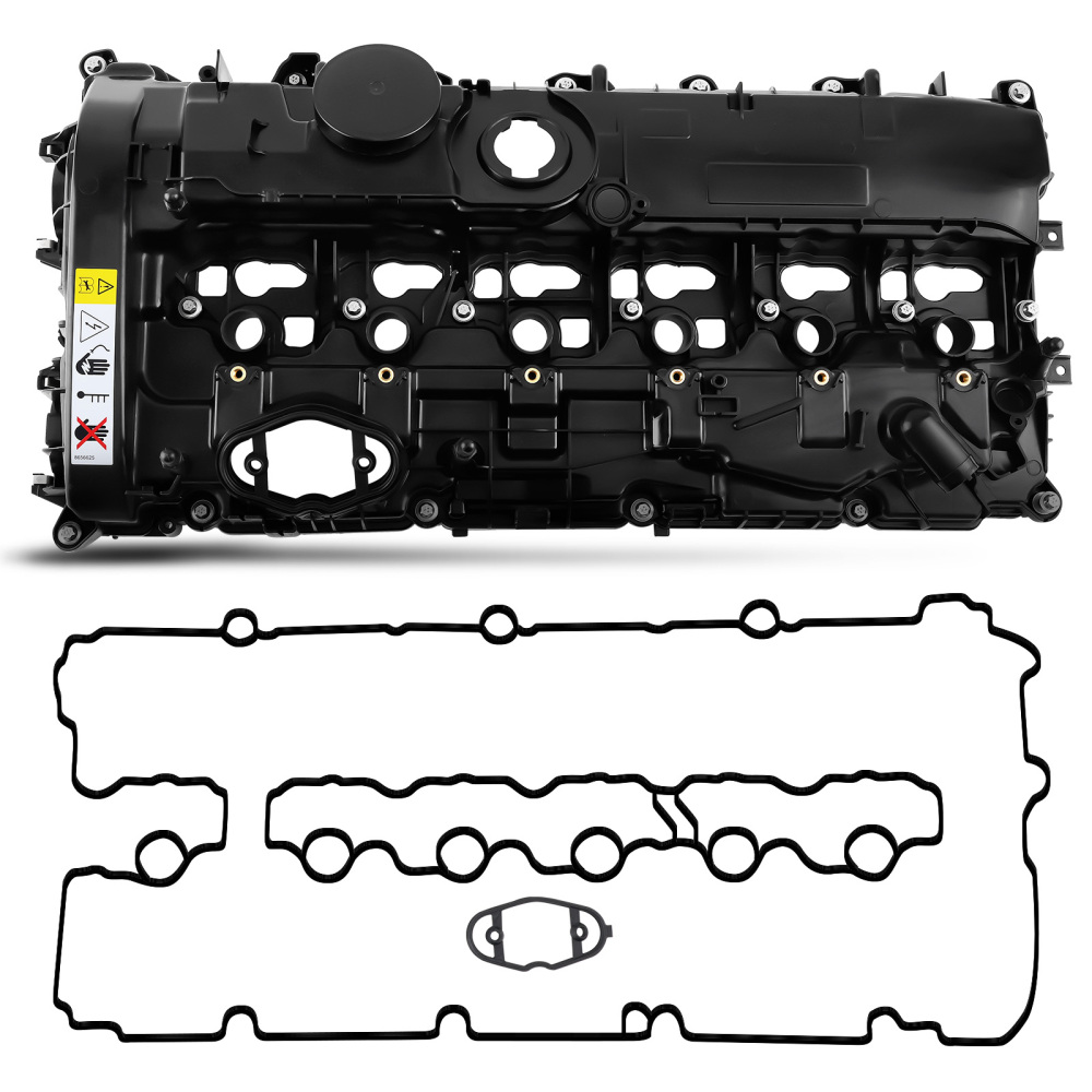 Engine Valve Cover w/ Gasket compatible for BMW 340i 440i 540i 740i M240i 3.0L 11127645173