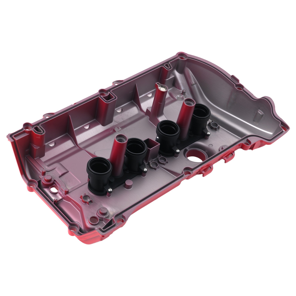 Aluminum Engine Valve Cover compatible for BMW 118i 120i 11127646553 Red N13B16A