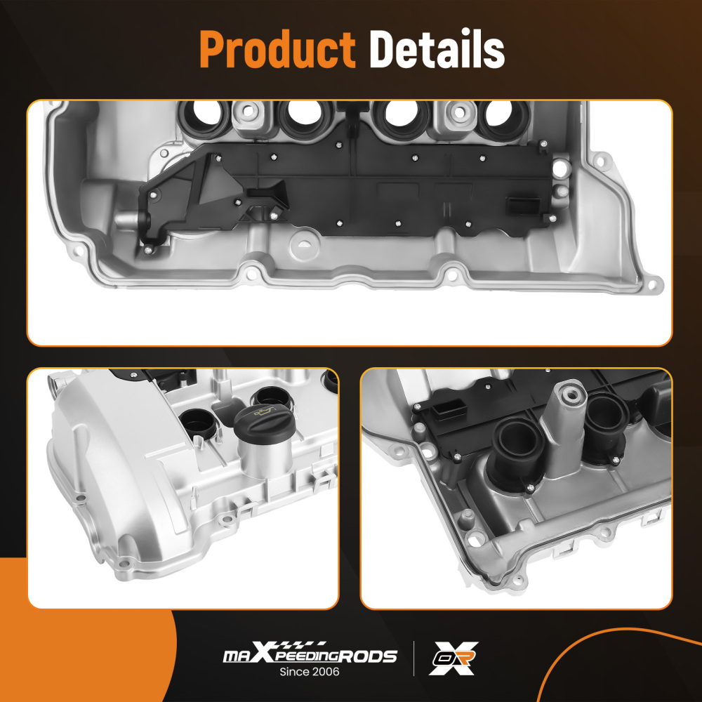 ALUMINUM Valve Cover compatible for Mini Cooper N12 N16 R55 R56 R57 R58 R59 R60 R61 1.6L