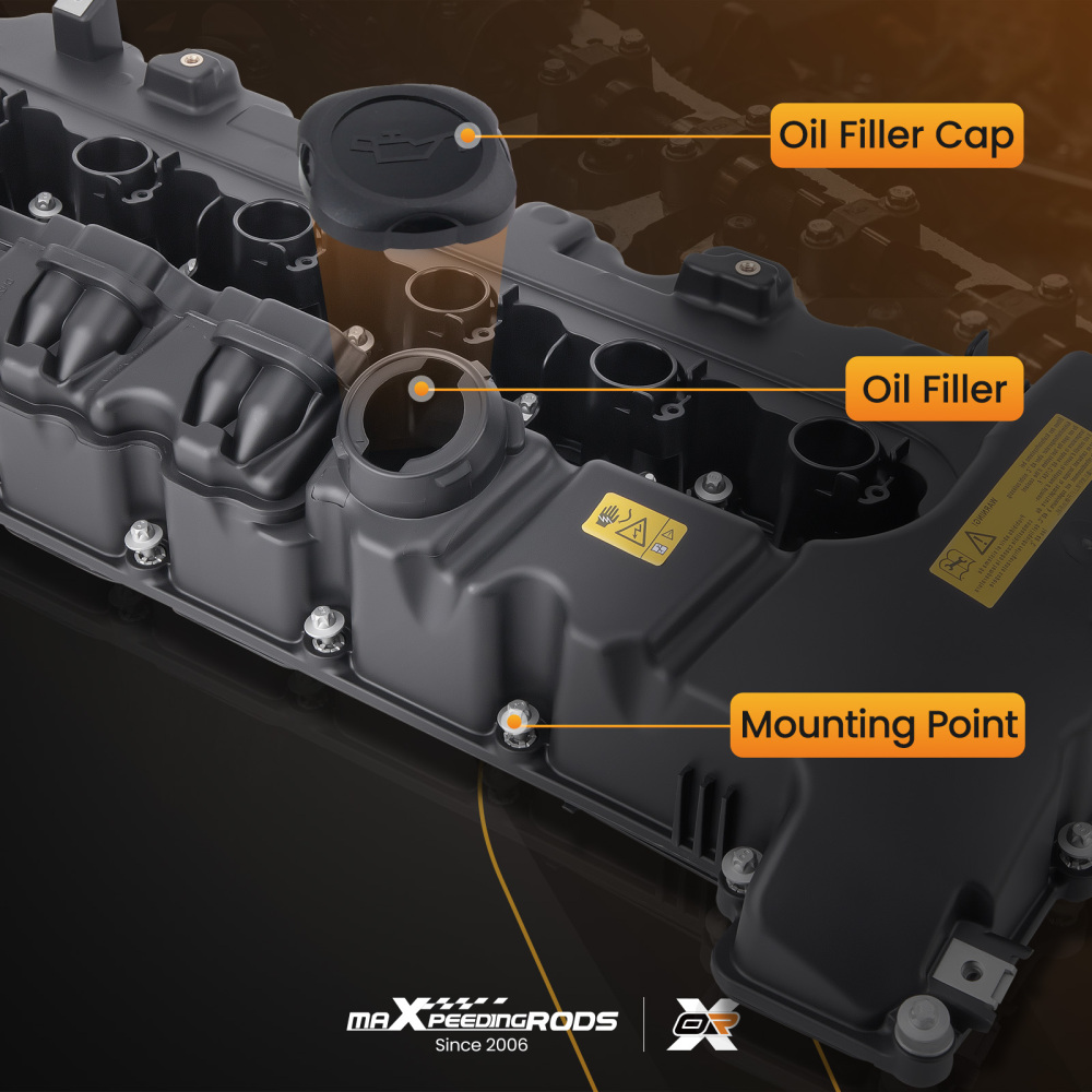 Coperchio della testa del cilindro compatibile per Bmw 3er E90 E91 5er E60 E61 F10 6er E63