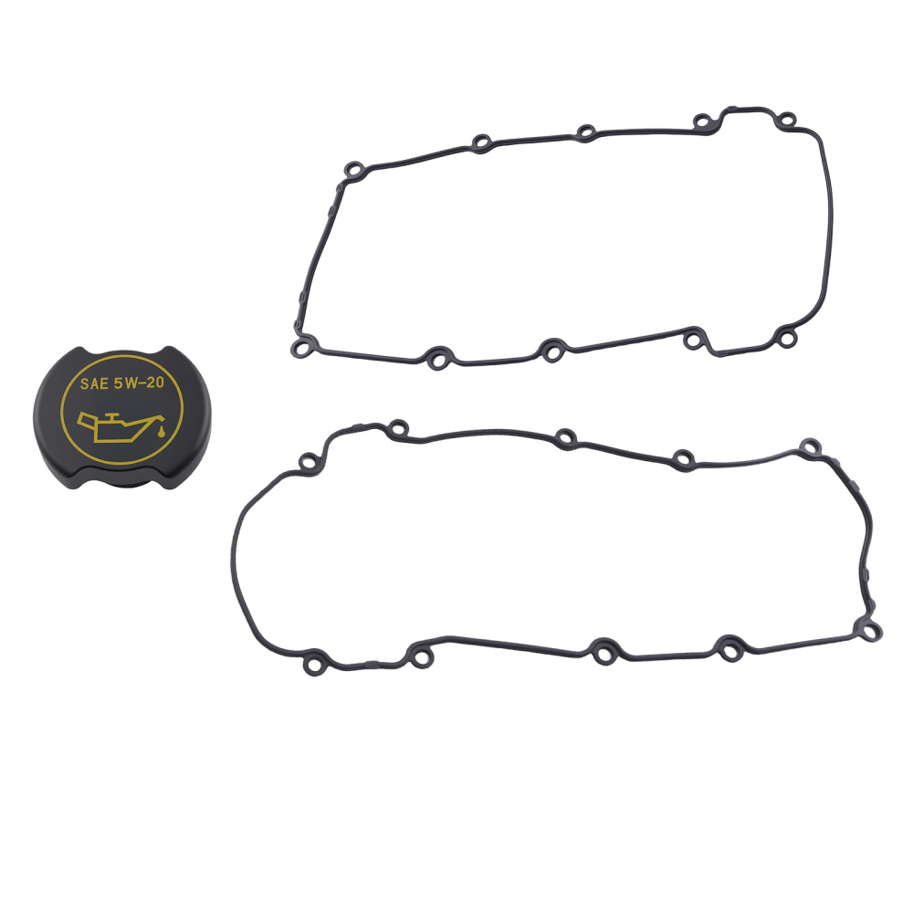 Left & Right Valve Cover Set w/ Gaskets & Bolts compatible for Jaguar S-Type 3.0L 2002-2008