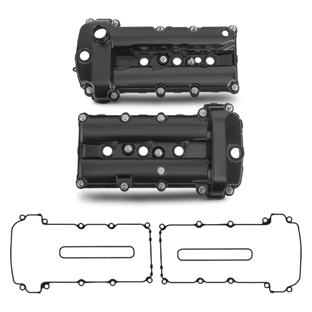 Upgraded Aluminum Valve Cover Set compatible for Jaguar S-Type 3.0L 2002-2008 LeftRight