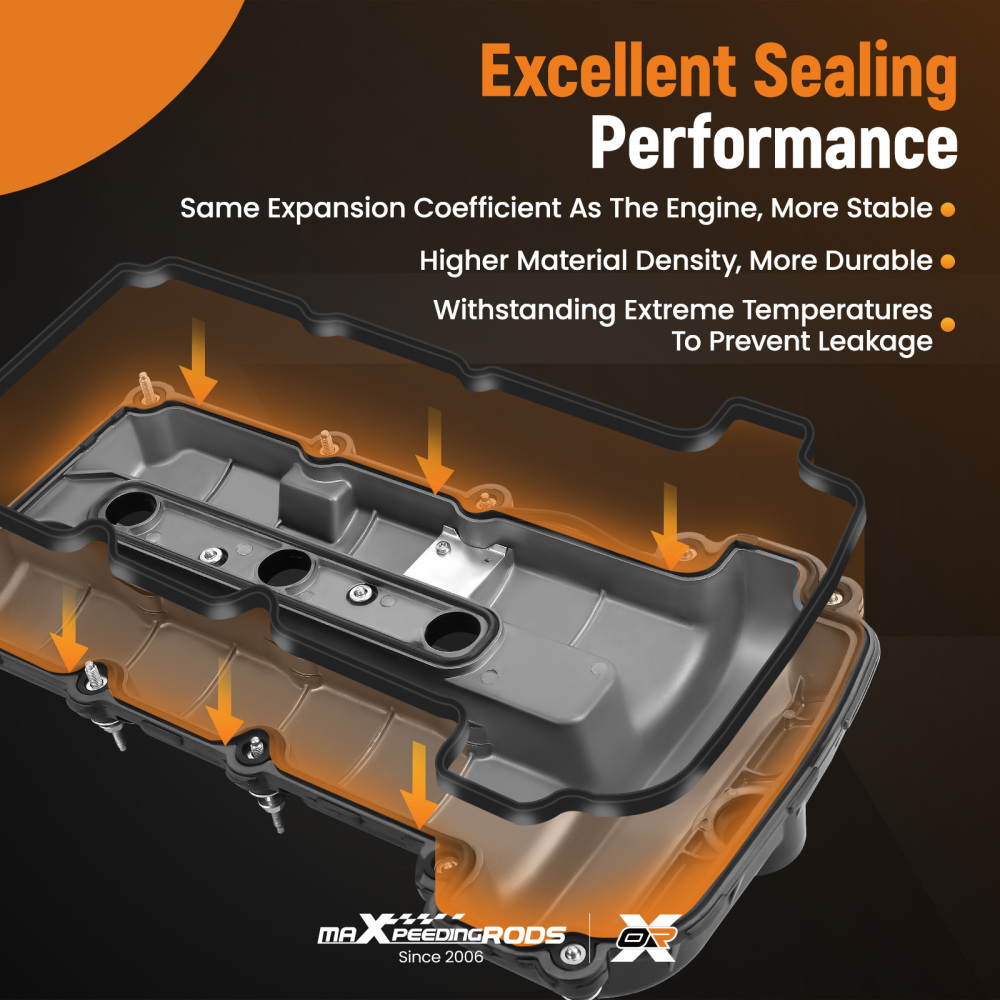 Upgraded Aluminum Valve Cover Set compatible for Jaguar S-Type 3.0L 2002-2008 LeftRight