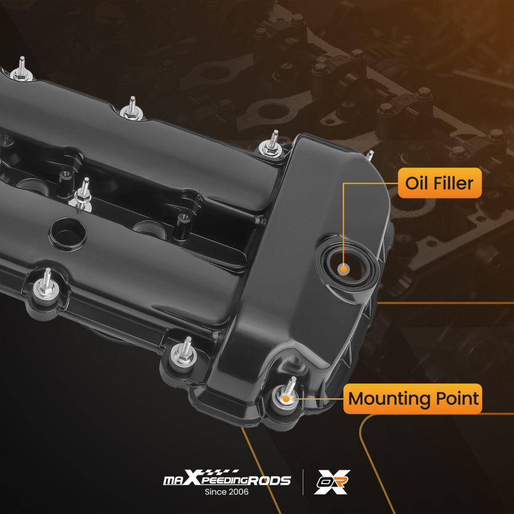 Upgraded Aluminum Valve Cover Set compatible for Jaguar S-Type 3.0L 2002-2008 LeftRight