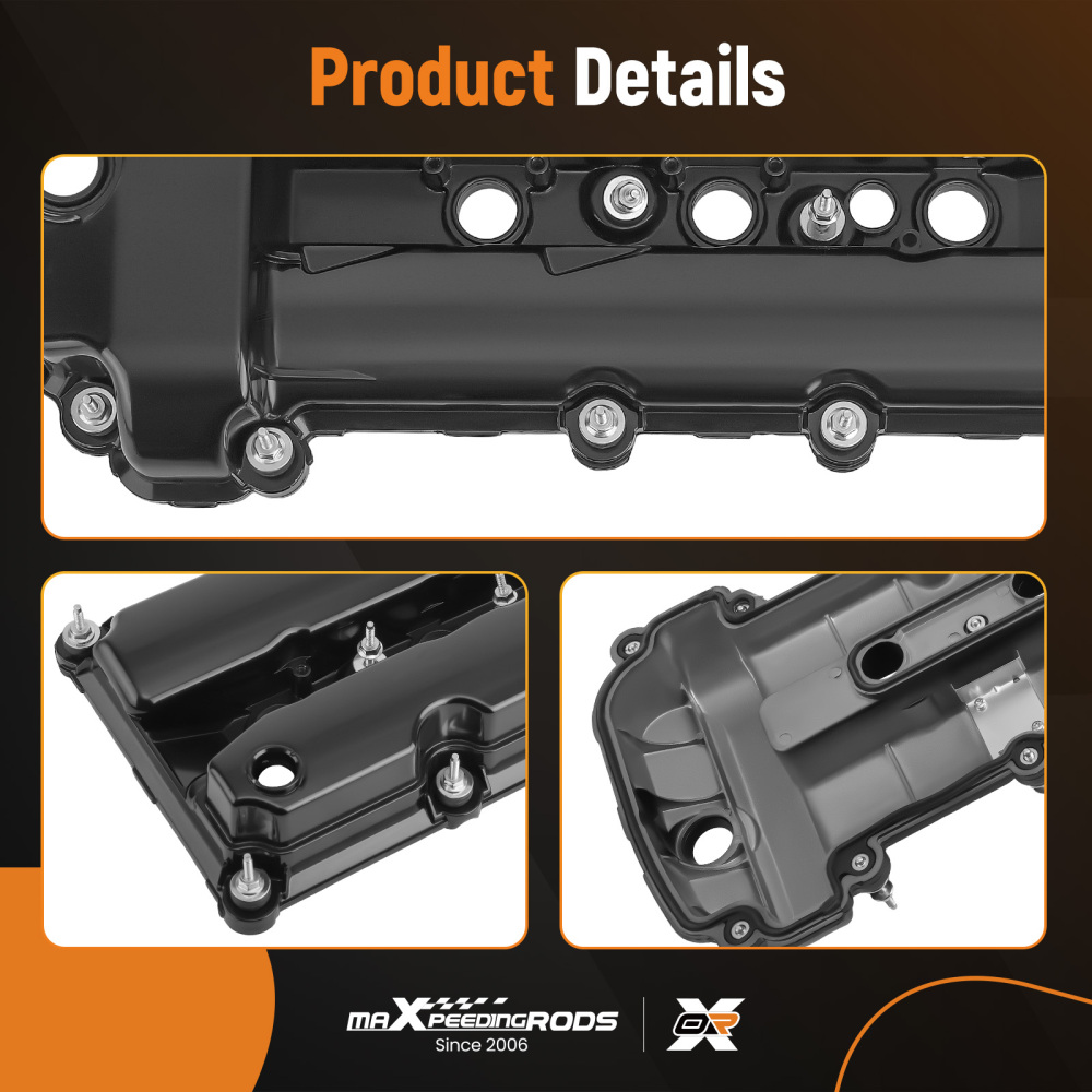 Upgraded Aluminum Valve Cover Set compatible for Jaguar S-Type 3.0L 2002-2008 LeftRight