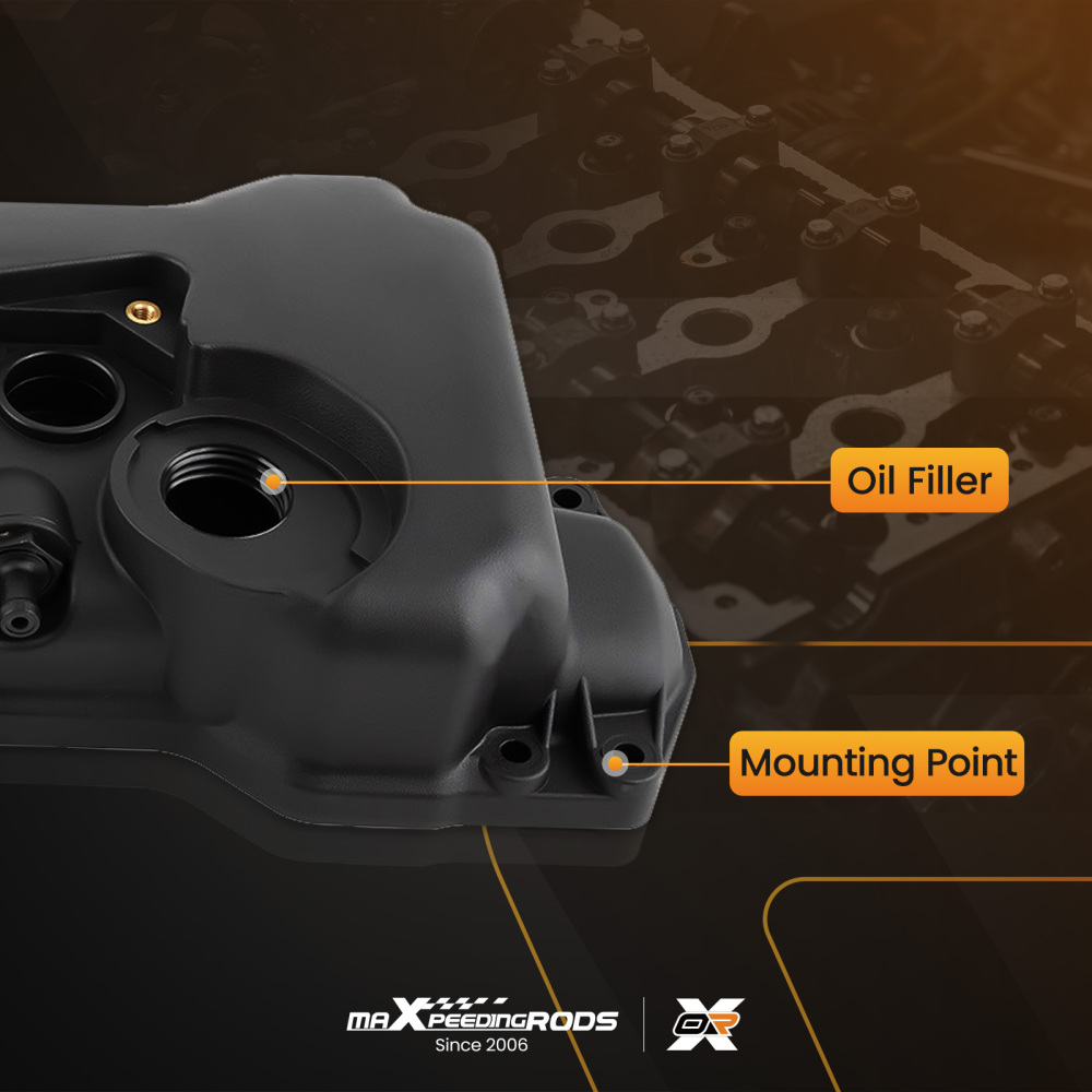 Valve Cover w/Gasket Kit compatible for Nissan Sentra GXE XE CA 1.8L 2000-2002 13264-4Z011