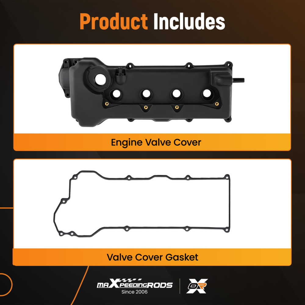 Valve Cover w/Gasket Kit compatible for Nissan Sentra GXE XE CA 1.8L 2000-2002 13264-4Z011