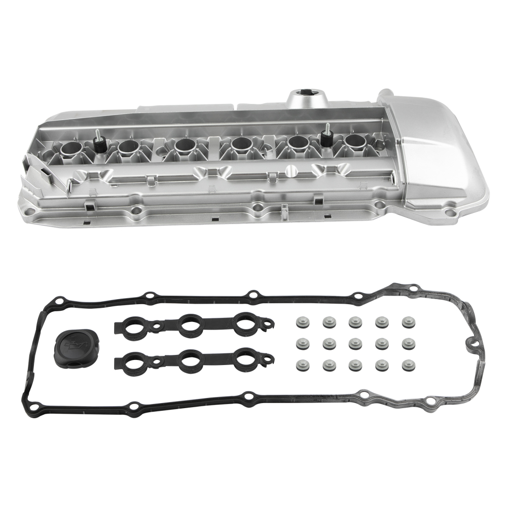 Aluminum Engine Valve Cover w/ GasketBolts compatible for BMW 325Ci 325i 330i 525i X3 X5