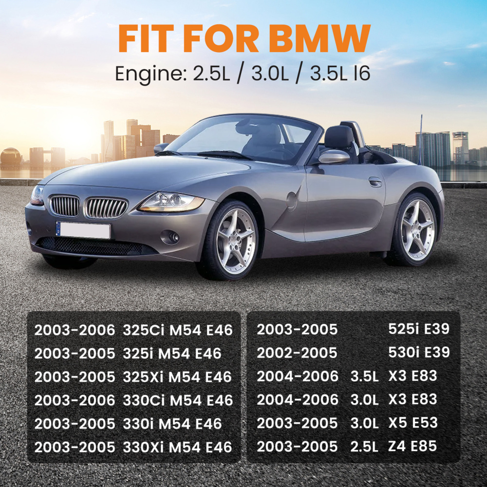 Aluminum Engine Valve Cover w/ GasketBolts compatible for BMW 325Ci 325i 330i 525i X3 X5