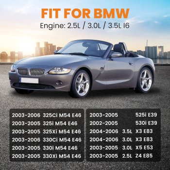 Aluminum Engine Valve Cover w/ GasketBolts compatible for BMW 325Ci 325i 330i 525i X3 X5