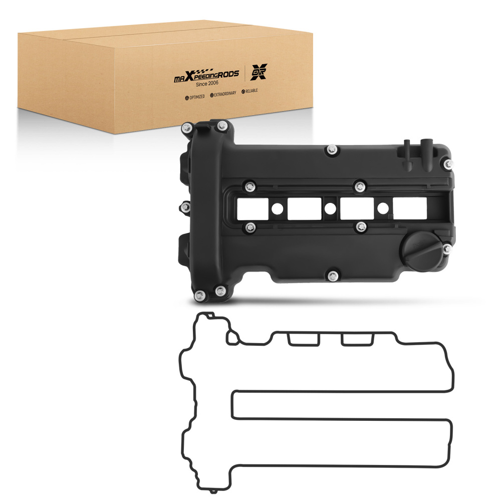 Engine Valve Cover w/ Gasket Kit compatible for Opel Astra G H Corsa C D Meriva 1.2 1.4