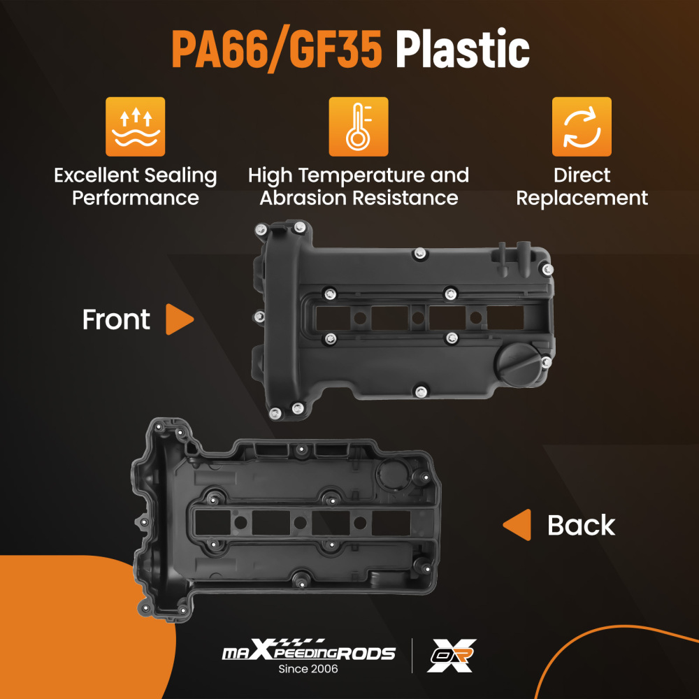 Engine Valve Cover w/ Gasket Kit compatible for Opel Astra G H Corsa C D Meriva 1.2 1.4