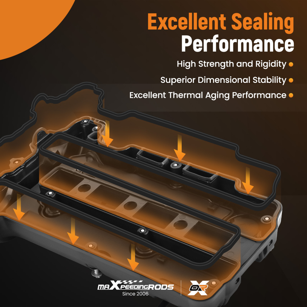 Engine Valve Cover w/ Gasket Kit compatible for Opel Astra G H Corsa C D Meriva 1.2 1.4