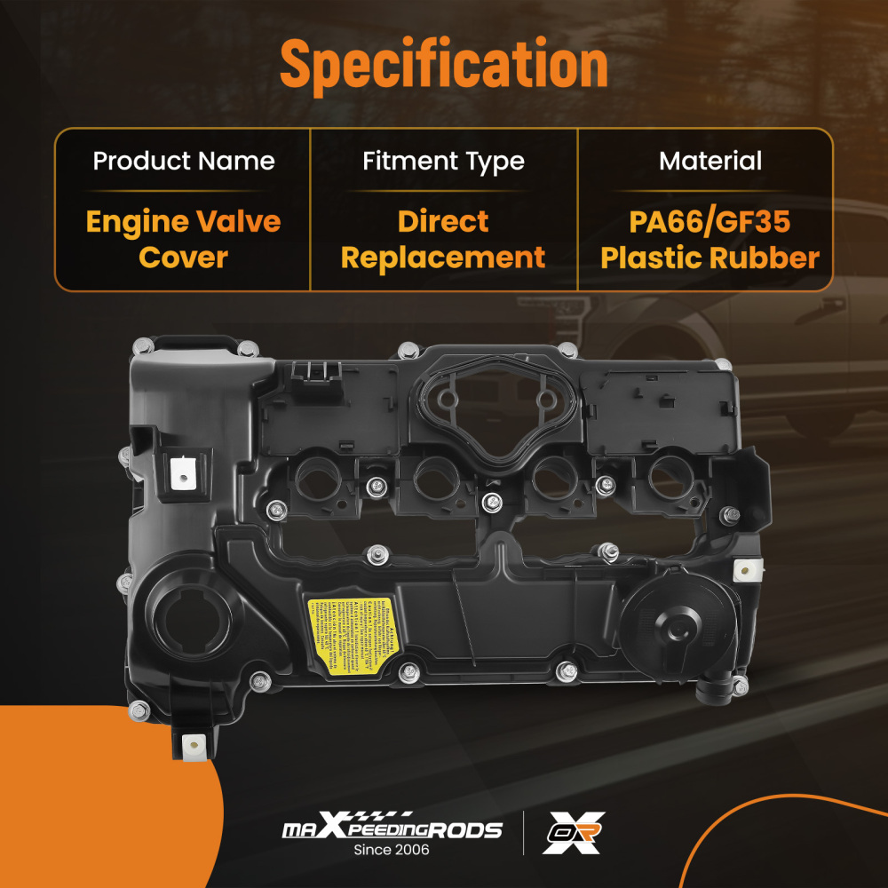 Coperchio valvola con guarnizione compatibile per BMW N43 1 3 5 E82 E87 E90 E91 11127553626