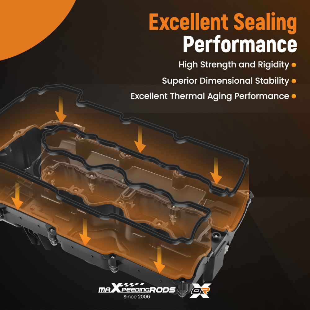 Coperchio valvola con guarnizione compatibile per BMW N43 1 3 5 E82 E87 E90 E91 11127553626