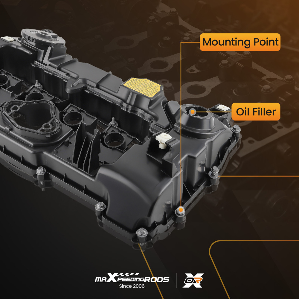 Coperchio valvola con guarnizione compatibile per BMW N43 1 3 5 E82 E87 E90 E91 11127553626