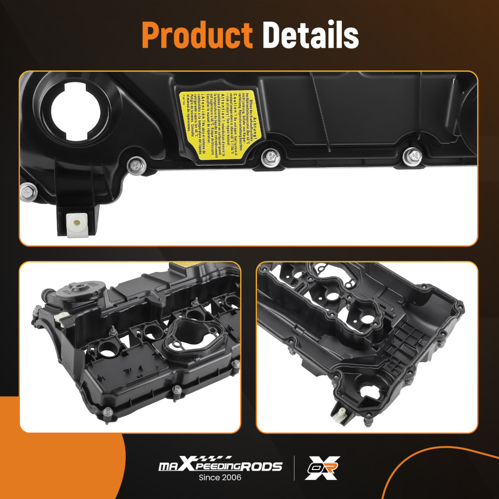 Coperchio valvola con guarnizione compatibile per BMW N43 1 3 5 E82 E87 E90 E91 11127553626