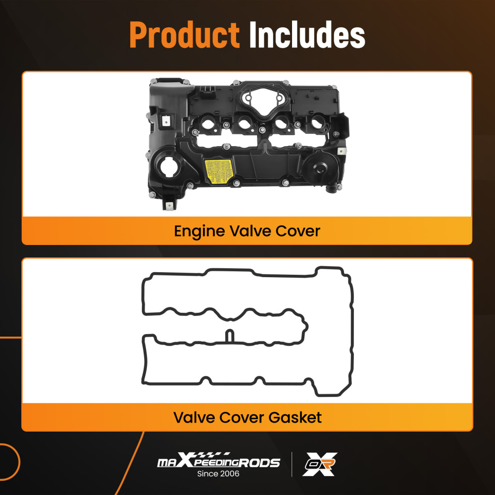 Coperchio valvola con guarnizione compatibile per BMW N43 1 3 5 E82 E87 E90 E91 11127553626