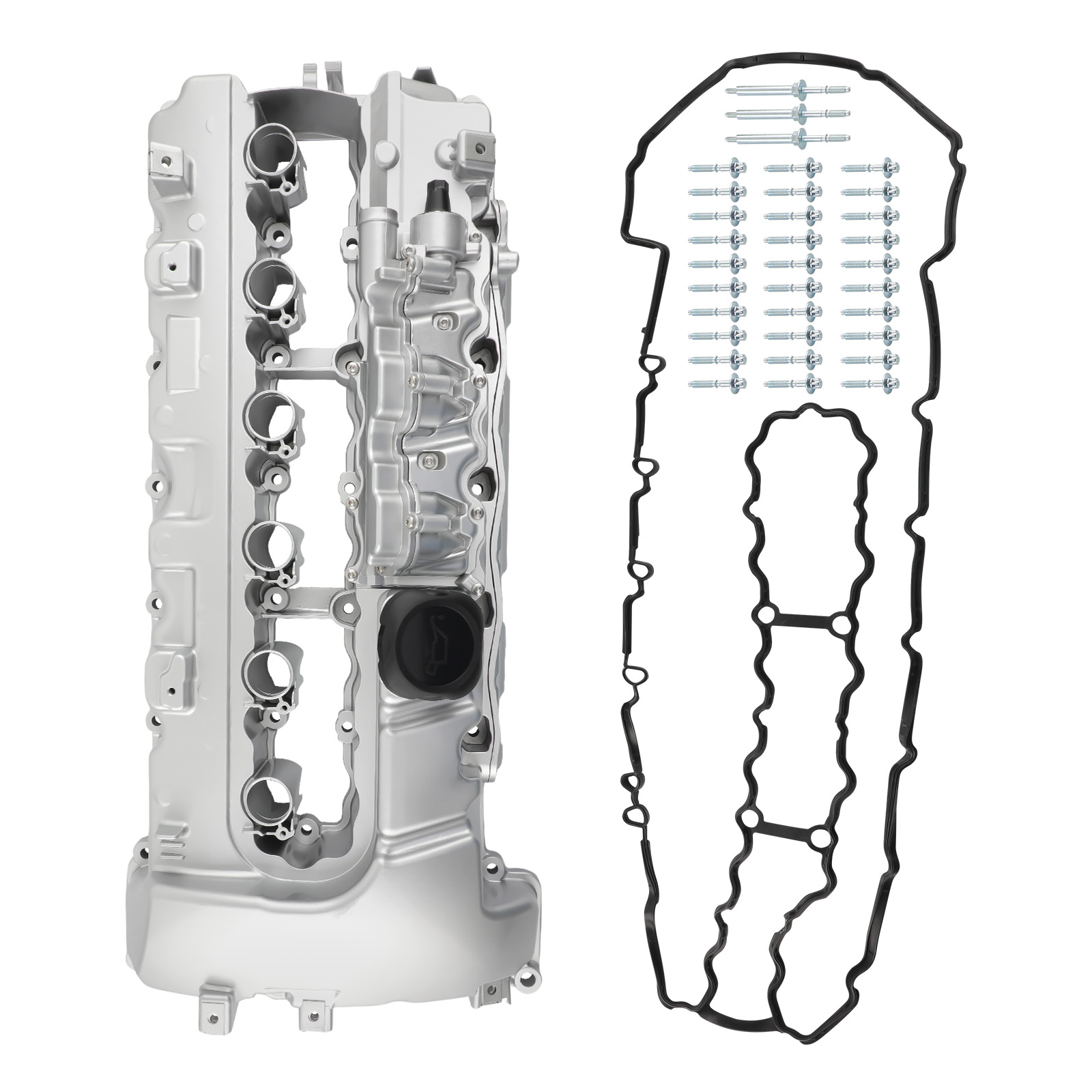 Aluminum Valve Cover w/ Gasket compatible for BMW N54 135i 335i
