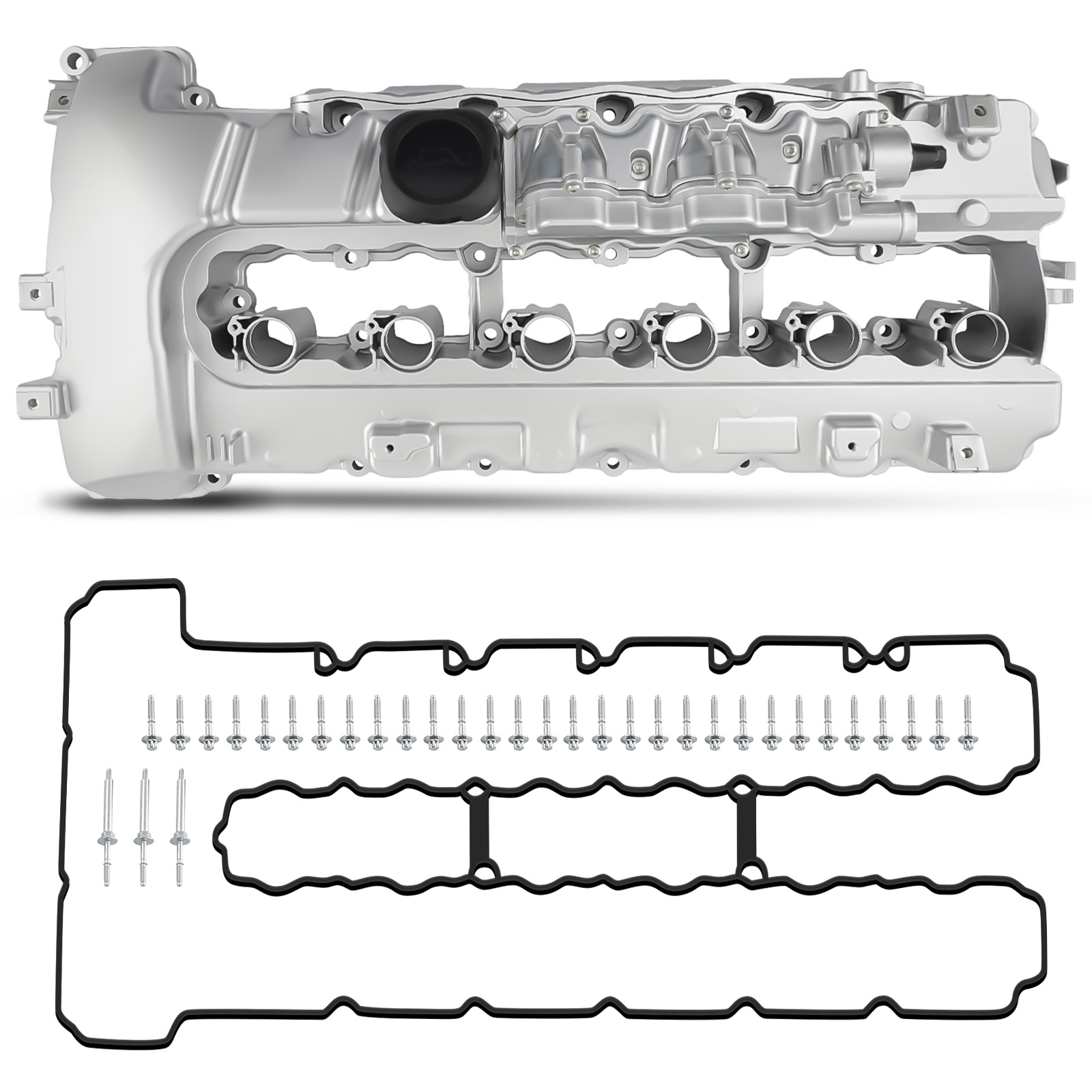 Aluminum Valve Cover w/ Gasket compatible for BMW N54 135i 335i
