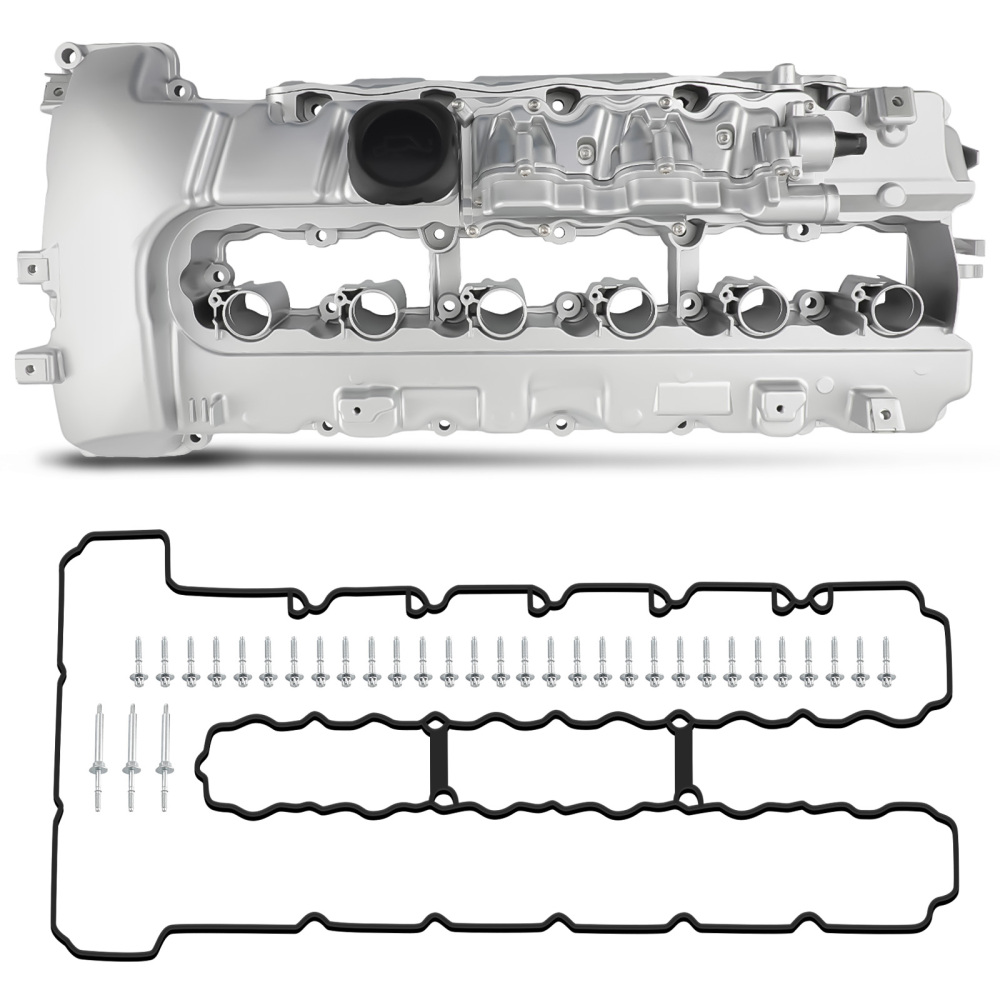 Aluminum Valve Cover w/ Gasket compatible for BMW N54 135i 335i 335xi 535i 740i X6 Z4