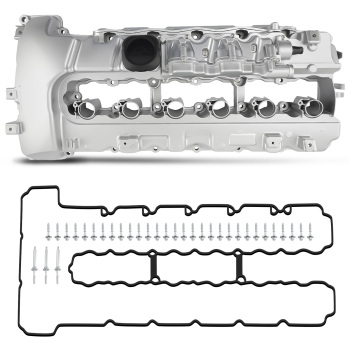 Aluminum Valve Cover w/ Gasket compatible for BMW N54 135i 335i 335xi 535i 740i X6 Z4