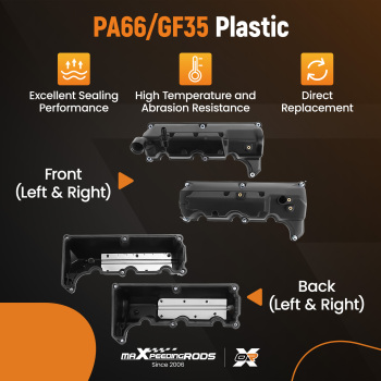 Engine Valve Cover LHRH compatible for Ford Explorer Ranger Mountaineer 4.0L 2006-2011