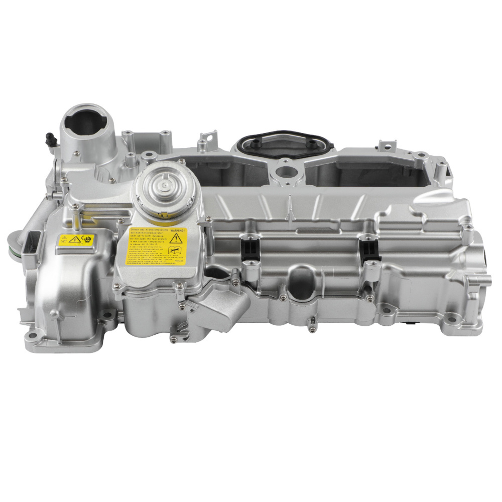 Aluminum Valve Cover Kit w/ Gasket Cap compatible for BMW N20 320i 328i 528i X3 X5 X1 2.0L