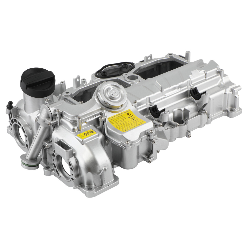 Aluminum Valve Cover Kit w/ Gasket Cap compatible for BMW N20 320i 328i 528i X3 X5 X1 2.0L