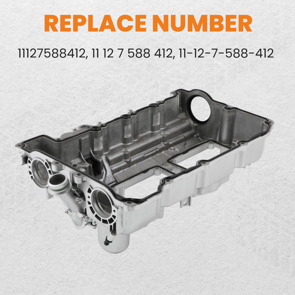 Aluminum Valve Cover Kit w/ Gasket Cap compatible for BMW N20 320i 328i 528i X3 X5 X1 2.0L