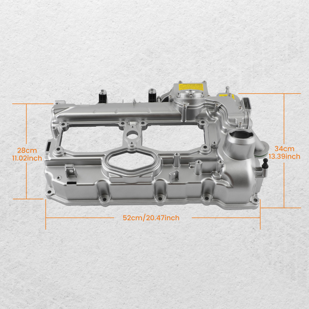 Aluminum Valve Cover Kit w/ Gasket Cap compatible for BMW N20 320i 328i 528i X3 X5 X1 2.0L
