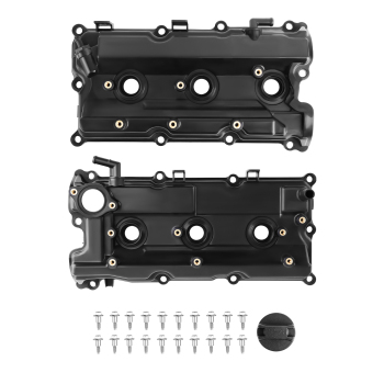 Valve Cover LeftRight w/ Gasket compatible for Nissan Pathfinder compatible for Infiniti QX4 3.5L 02-04