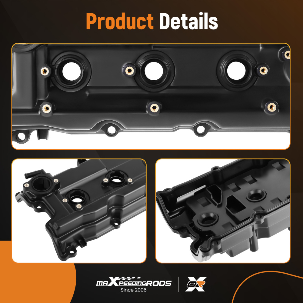 Valve Cover LeftRight w/ Gasket compatible for Nissan Pathfinder compatible for Infiniti QX4 3.5L 02-04