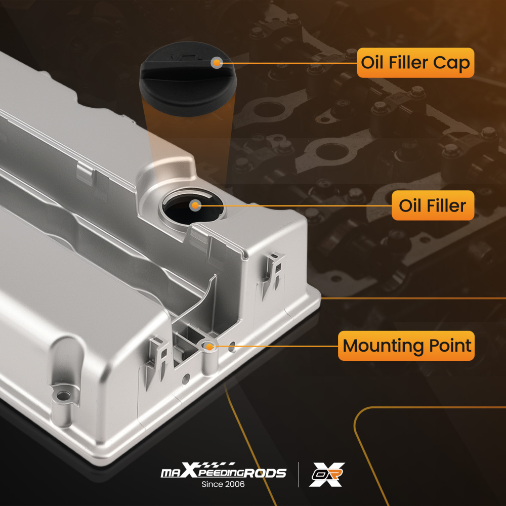 Aluminium Rocker Valve Cover w/ Gasket compatible for Holden Cruze JH JG AH 1.6L 1.8L