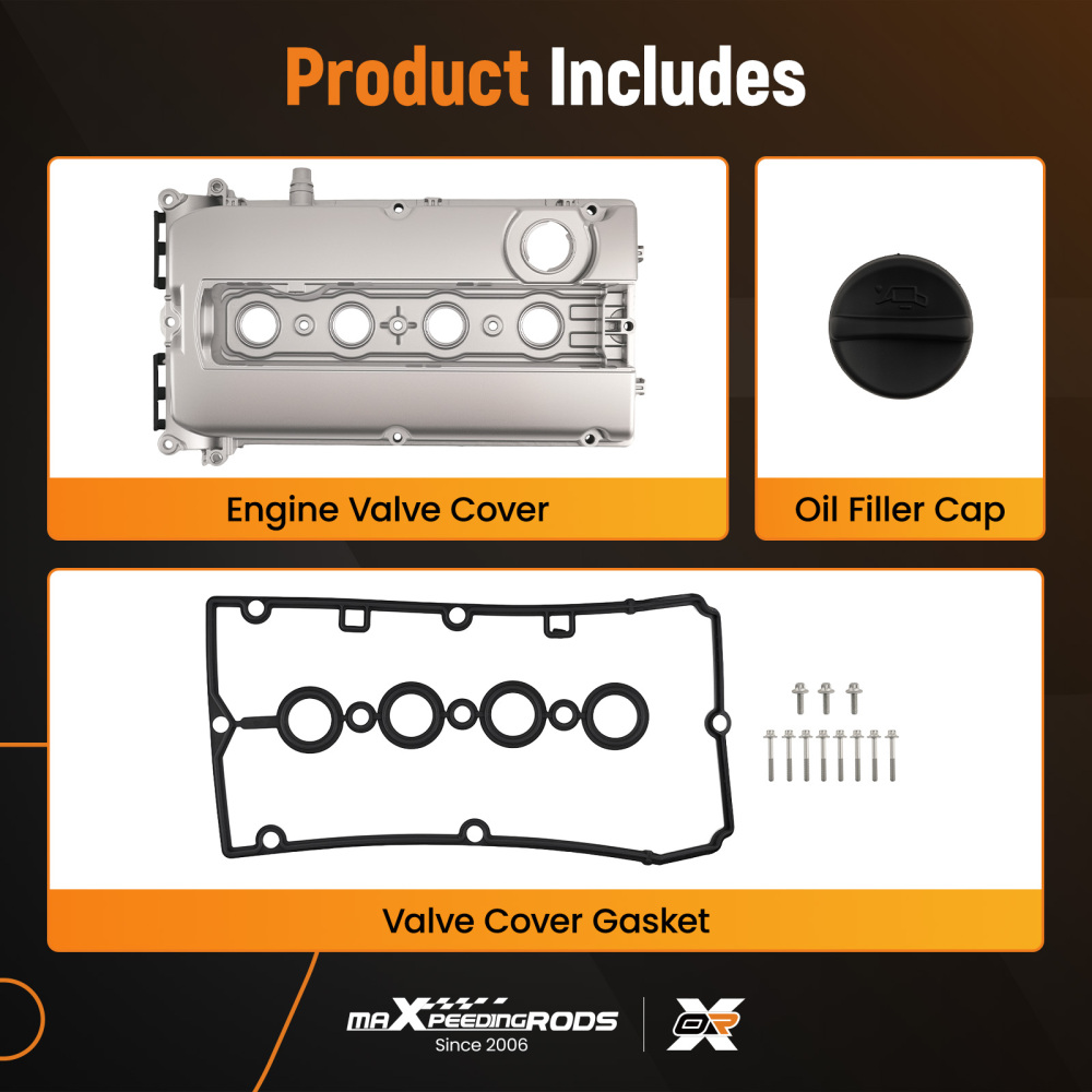 Aluminium Rocker Valve Cover w/ Gasket compatible for Holden Cruze JH JG AH 1.6L 1.8L