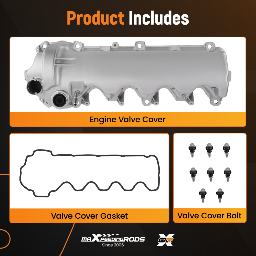 Valve Cover W/ Gasket Right Passenger Side compatible for Ford Expedition 2005-2014 V8