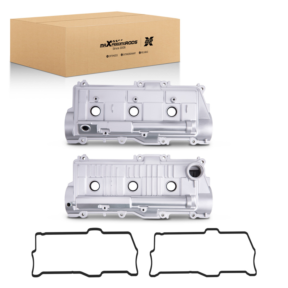 2pcs Engine Valve Cover w/Gasket compatible for Toyota Tacoma T100 compatible for 4Runner 3.4L Left+Right