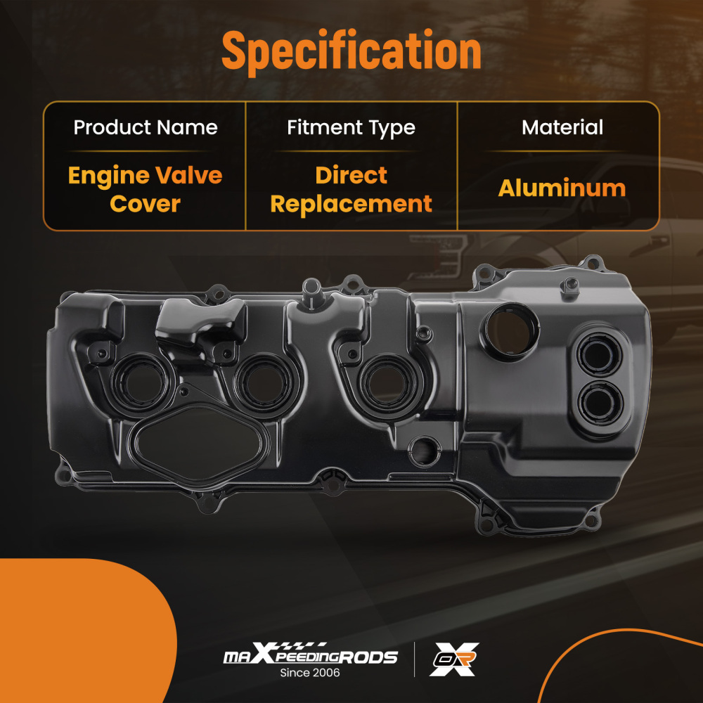 1* Right Aluminum Valve Cover compatible for Ford F-150 2013-2016 compatible for Navigator 15-17 DL3Z6582C
