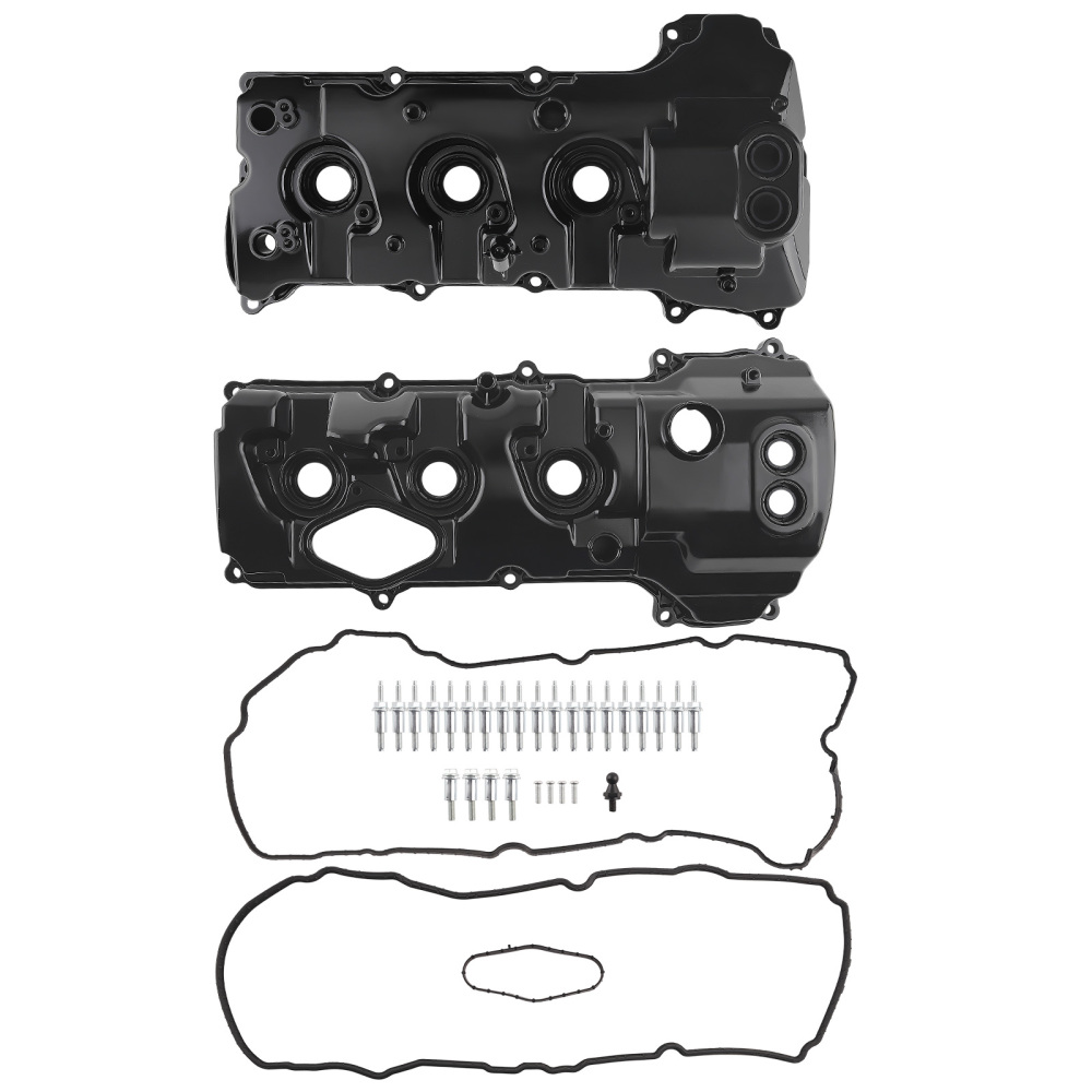 2* Aluminum Engine Valve Cover compatible for Ford Transit-150 250 350 3.5L V6 2015-2023