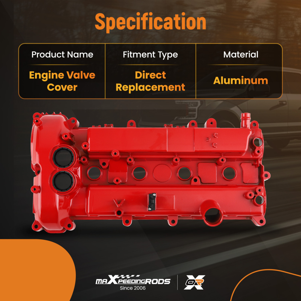 Aluminum Valve Cover compatible for Ford Edge Escape Focus Fusion Taurus MKC MKZ 2.0L 12-18