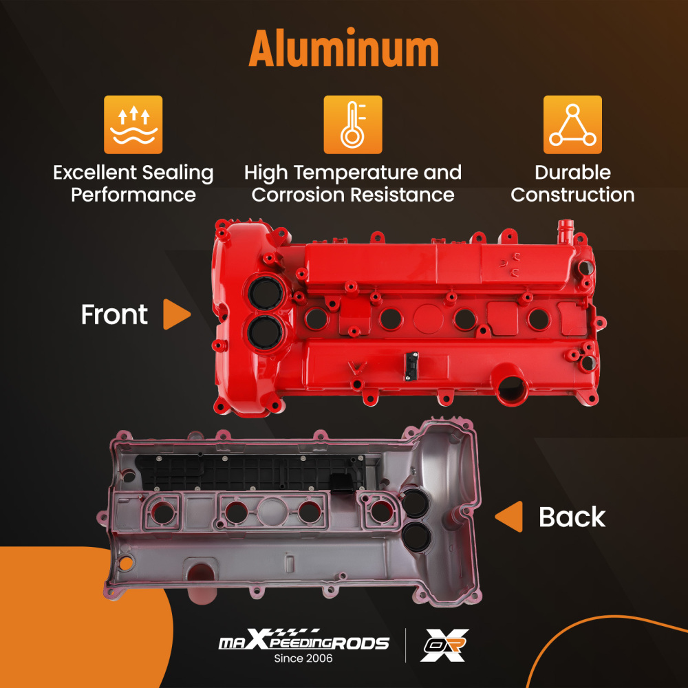 Aluminum Valve Cover compatible for Ford Edge Escape Focus Fusion Taurus MKC MKZ 2.0L 12-18