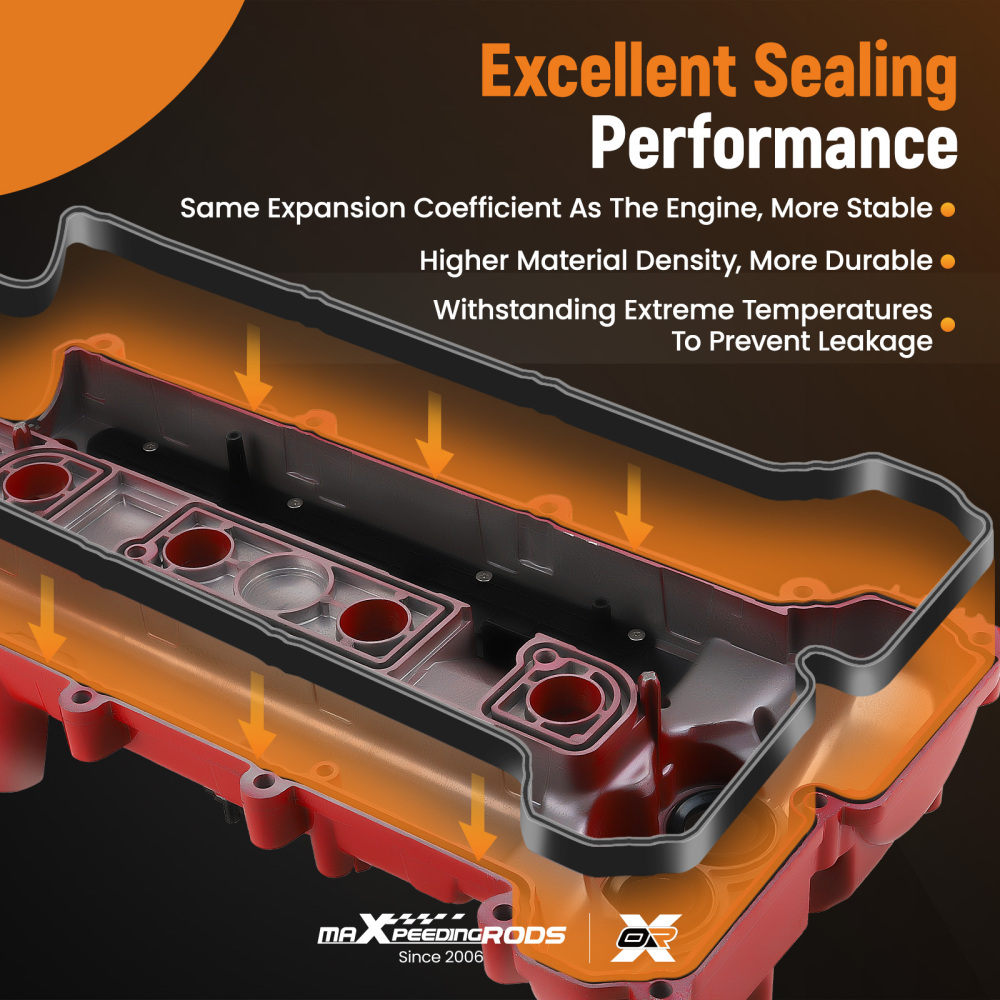 Aluminum Valve Cover compatible for Ford Edge Escape Focus Fusion Taurus MKC MKZ 2.0L 12-18