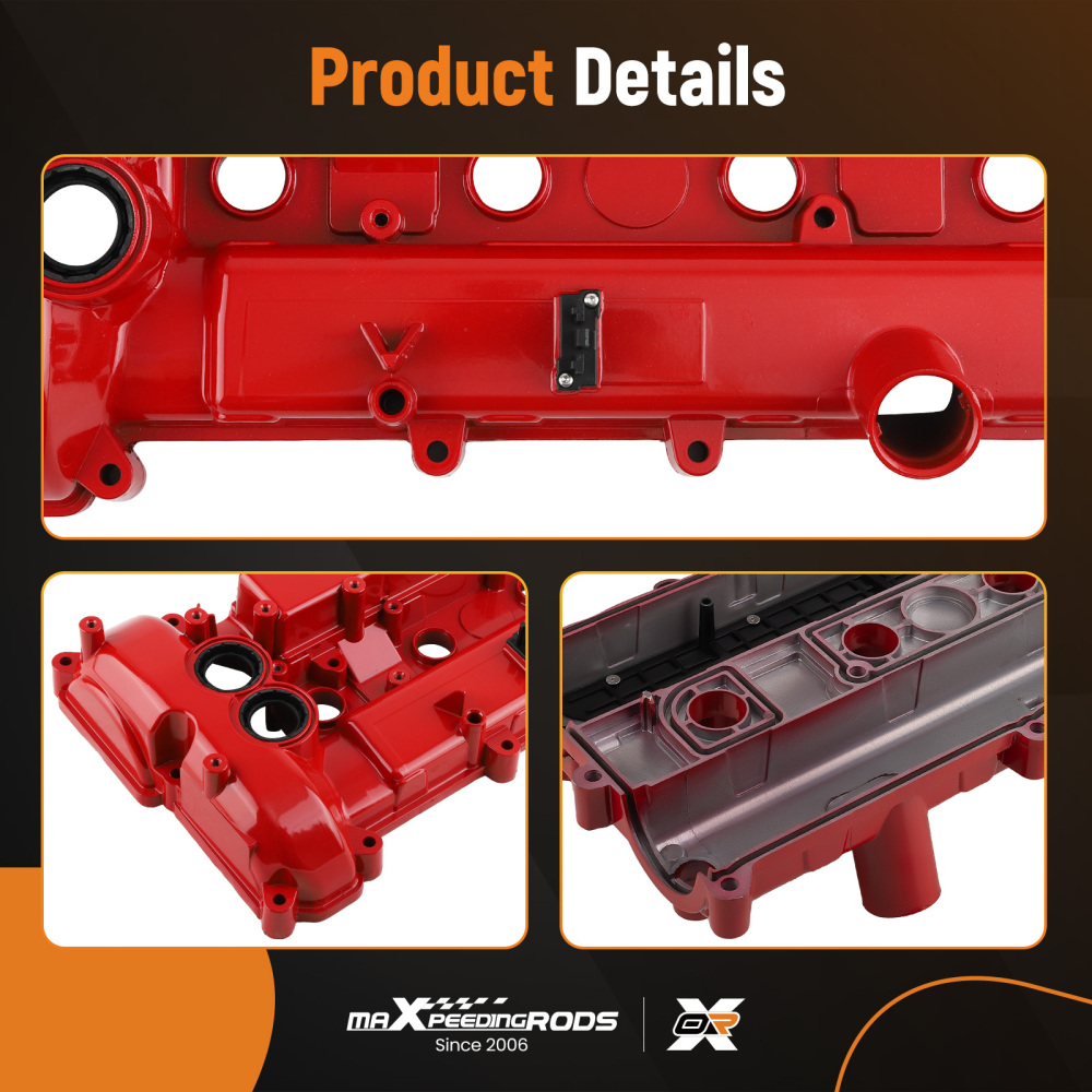 Aluminum Valve Cover compatible for Ford Edge Escape Focus Fusion Taurus MKC MKZ 2.0L 12-18