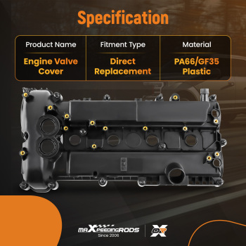 Valve Cover compatible for Ford Edge Escape Explorer Focus Fusion Taurus MKC MKZ 2.0L 12-18