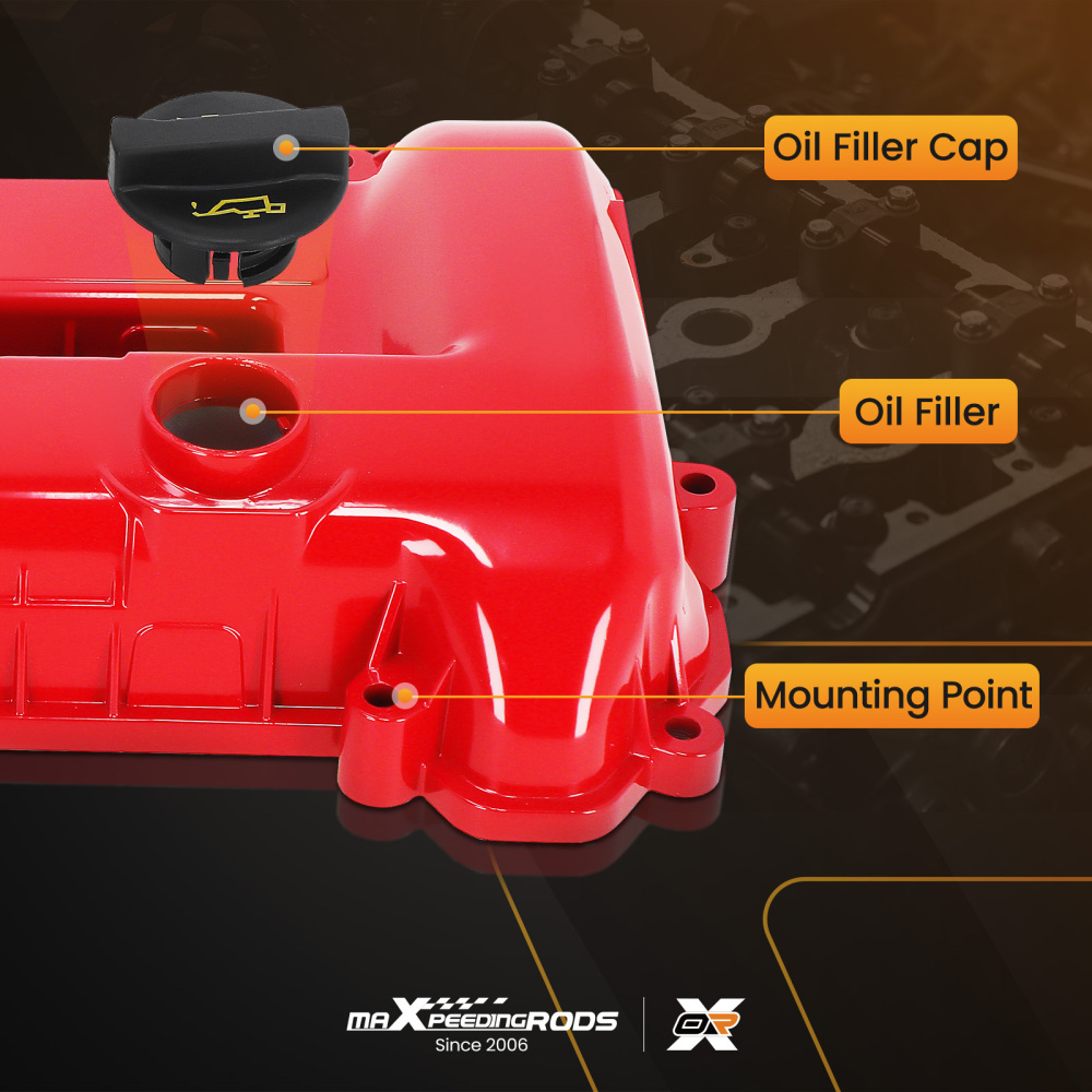 Aluminum Valve CoverGasket compatible for Ford Escape Focus compatible for Mercury 2.0L 2.3L2005-2013