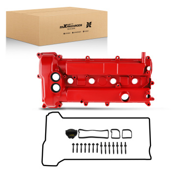 Aluminum Red Valve Cover w/Gasket compatible for Ford Focus 2.0L 2012 2013 2014 CM5Z6582E