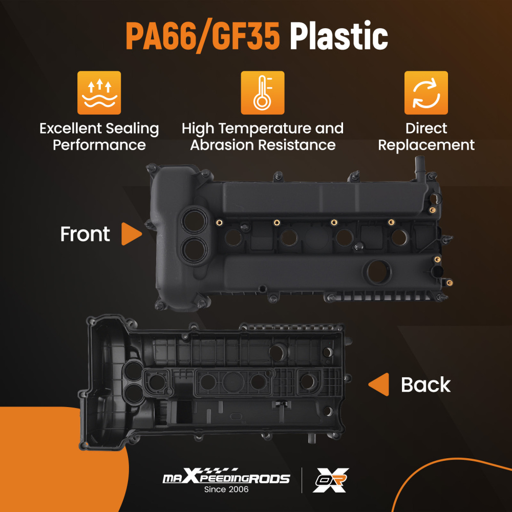 Black Engine Valve Cover compatible for Ford Focus 1999CC 2.0L 2013-2014 CM5Z6582B